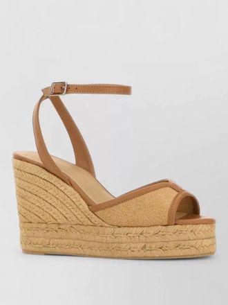 Castaner canvas wedge espadrilles open toe straps