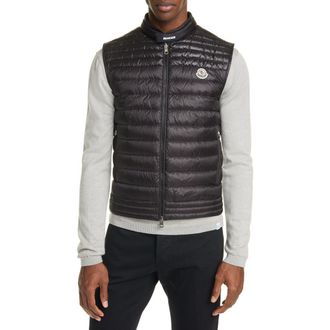 Moncler Gir Down Puffer Vest in Black at Nordstrom, Size 3