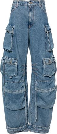 The Attico Denim Fern Lange Broek - Dames - Loose Fit Jeans - Blauw - W26 - Denim - Jeans