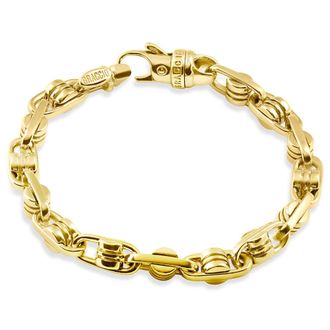 Pompeii3 Mens Link 14k Gold (78gram) or Platinum (127gram) 8mm Bracelet 9.5