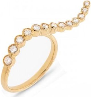 Allurez 0.44ct 14k Yellow Gold Diamond Ladys Ring