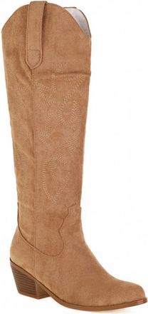 Generic Womens Ankle Cowboy Boots with Embroidery, Medium Heel and Pointed Toe Shoes, Fashion Western Style Boots, Casual Dress Boots for Autumn and Winter-Kh