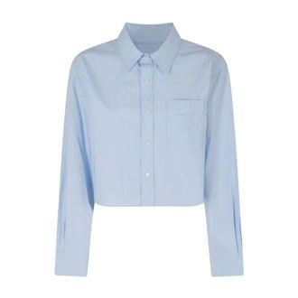 Alexander Wang Dames, Blouses & Shirts, Blauw, Maat: XS Katoen