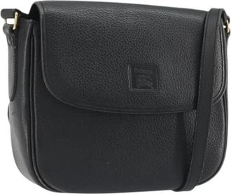Burberry Pre-owned Vintage Schoudertas - Dames - Vintage Schoudertas - Zwart - ONE Size - Leer - Vintage