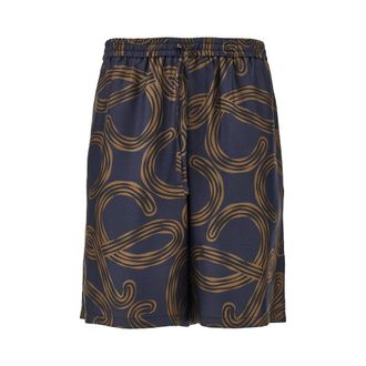 Loewe Anagram print silk shorts Man M