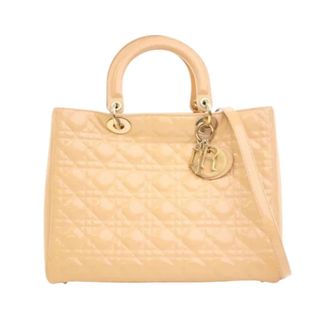Dior Pre-owned Leather dior-bags - Dames - Vintage Handtas - Beige - ONE Size - Vintage