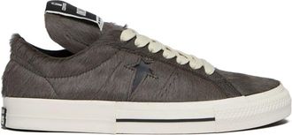 Rick Owens Heren, Schoenen, Grijs, Maat: 44 1/2 EU Leer