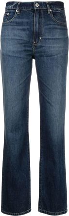 Kenzo mid-rise straight jeans - women - Cotton - 29 - Blue