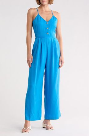 FRNCH Palma Wide Leg Jumpsuit in Bleu Electrique at Nordstrom Rack, Size X-Small