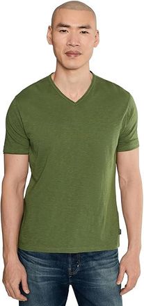 John Varvatos Miles V-neck K3595s26 Mens T Shirt Light Olive : 2XL, Cotton