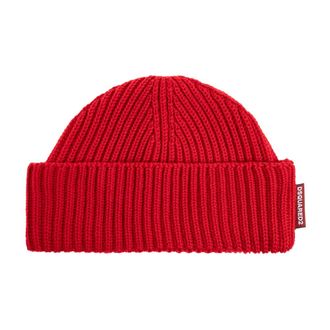 Dsquared2 Beanies, male, Red, Size: ONE SIZE Hat and Scarf Set