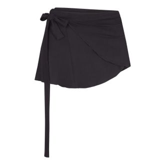 Nike (WMNS) Nike x SKIMS Stretch Knit Wrap Skirt Obsidian SKIRTSKT10091W-OBD