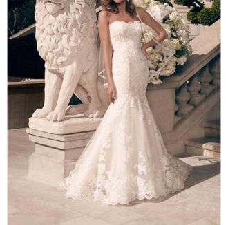 Casablanca Verdant Visions Gown In Ivory - Nude