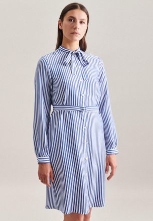 Seidensticker Sommerkleid SEIDENSTICKER Schwarze Rose, Damen, Gr. S(36), Normalgr&ouml;ssen, blau, 100% Viskose, gestreift, regular fit, Rundhals, Kleider Sommerkleid, L