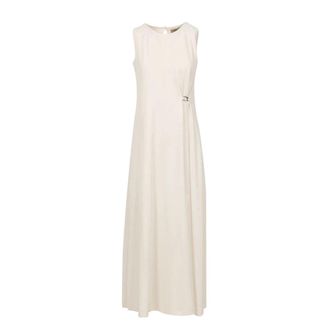 Herno Fluid Maxi Jurk - Dames - Maxi kleedjes - Beige - M - Kleedjes