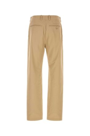 Givenchy Mens Beige Cotton Pant Exterior: Pantaloni