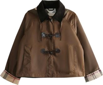 Barbour Jack met ribfluwelen kraag - Bruin