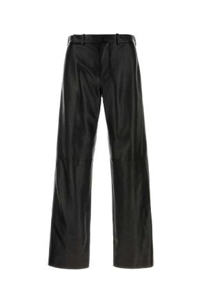 Fendi Black Nappa Leather Pant