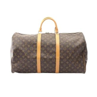 Louis Vuitton Pre-owned Weekend Bags, unisex, Brown, Size: ONE SIZE Pre-owned Keepall 55 Monogram Boston Bag