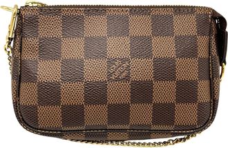 Louis Vuitton Brown Damier Canvas Pochette Pouch (Pre-Owned)