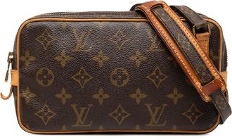 Louis Vuitton Pre-owned Womens Monogram Pochette Marly Bandouliere - Brown Textile - One Size