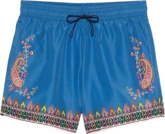 Etro Zwemshorts met Paisleyprint - Heren - Strandmode - Blauw - L - Polyester - Badmode