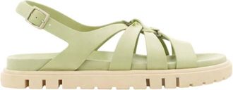 Ferragamo Gancini Ornament Flat Sandals, Size 7