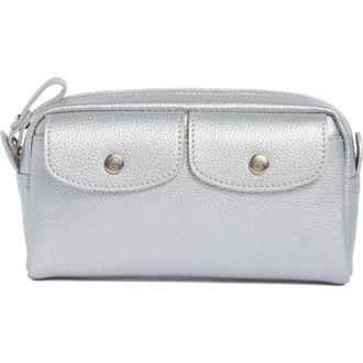 Longchamp Wide Cosmetic Case in Silver at Nordstrom Rack