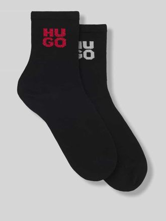 HUGO BOSS Kurze Socken im 2er-Pack in Black, Größe 36-42