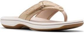 Clarks Breeze Sea Thong Sandal in Sand Interest at Nordstrom Rack, Size 10
