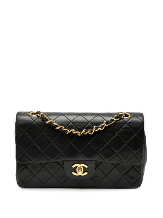 Chanel 1989-1991 Small Classic Lambskin Double Flap shoulder bag - Black