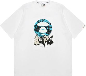 Aape By A Bathing Ape T-shirt con logo - Bianco