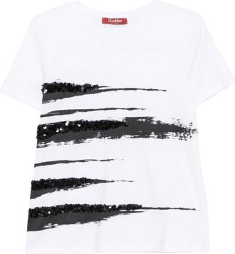 Max Mara Mujer, Camisetas, Blanco, Talla: M