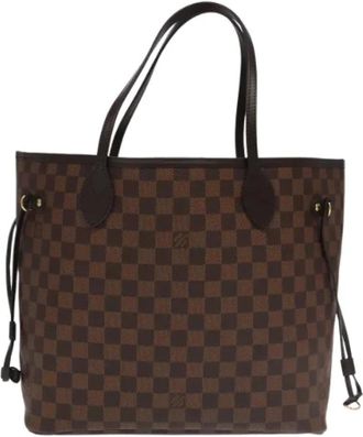 Louis Vuitton Tweedehands Canvas Louis Vuitton tassen - Dames - Vintage Shopper - Bruin - ONE Size - Leer - Vintage
