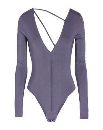 8 by YOOX V-NECK VISCOSE KNIT BODYSUIT