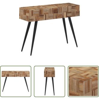 vidaXL vidaXL Tavolino da salotto - Tavolino Consolle 110x34x80 cm Teak Massello di Recupero