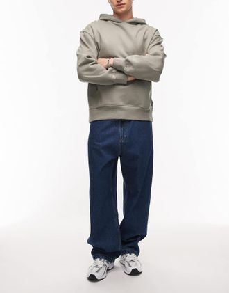 Carhartt Work in Progress Brandon - Jeans dritti ampi blu stone wash