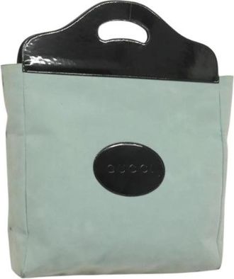 Gucci Pre-owned Suede gucci-bags - Dames - Vintage Handtas - Blauw - ONE Size - Leer - Vintage