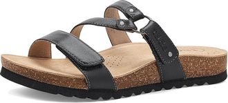 Taos Footwear Ringslide Womens Sandals Black : 11 M, Cork/Leather/Suede