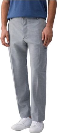 Liu Jo Slim Pant - Heren - Straight fit broeken - Grijs - L - Wol - Broeken