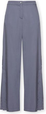 Elena Miro Palazzo Broek in Lyocell - Dames - Wijde Broeken - Grijs - 7XL - Broeken