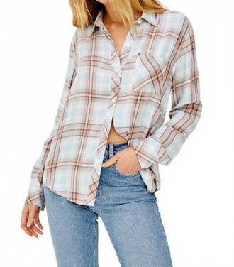 Rails Hunter Long Sleeve Shirt In Blue