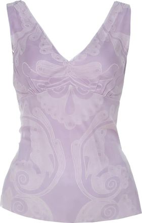 Elie Tahari Top con scollo a V Pre-owned - Viola