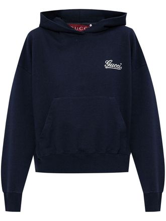 Gucci Katoenen hoodie - Blauw