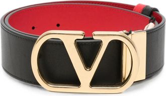Valentino Riem H. 40 Reversibel VLogo - Dames - Riemen - Zwart - 85 CM - Leer - Accessoires