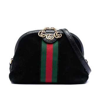 Gucci Pre-owned Gucci Small Suede Web Ophidia Dome Crossbody Ladies WVBZT2VXC81ZM45J