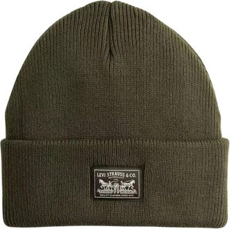 Levi's Backpatch Beanie - Heren - Hoeden - Groen - ONE Size - Accessoires
