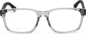 Gucci GG0011O007 Acetate Frame Eyeglasses - Grey