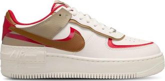 Nike Womens Air Force 1 Shadow - Shoes Phantom/Fire Red/British Tan Size 12.0