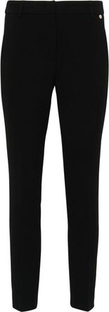 Liu Jo crepe cigarette trousers - women - Polyester/Acetate/Polyester - 46 - Black